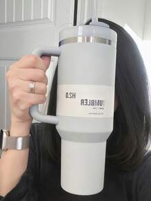 40oz Water Cup, The Best Choice For Giving Love Gifts, Sports Travel Water Cup, Specially Designed For Hot And Cold Drinks - Sương mù - Xem 2