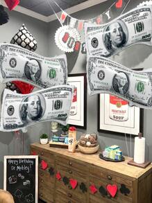 2/4 Stücke Geldschein Luftballons, große wiederverwendbare Dollarschein Luftballons für Geburtstagsdekoration, Themenpartys mit Geld, Kasino-Partys, Junggesellenabschiede, Vegas-Partys, Abschluss, Spaß Geld-Themen-Party, Geschenk für den Vater, Bankinterieur Hintergrund Dekoration