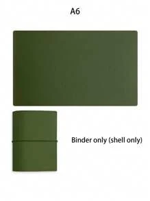1pc/1 Set A6/A7/A8/M5 Portable Loose-Leaf Binder, Available In Multiple Colors Including Pink, Purple, Gray, PU Leather Planner Notebook, Refillable Pages, Storage Bag, Plan Book, Planning Pages School Supplies, Back To School