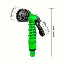 1pc 25/50/75ft Expandable Garden Hose With 7-Function Shower Sprayer Set - Durable, Nozzle Attached Yard Watering & Irrigation Hose, Outdoor Use And Car Wash Hose High Pressure Water Gun - No Power Needed