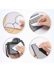 10/50/100/500 piezas Toallitas húmedas para gafas, paños desechables para gafas con función antivaho, que también se pueden usar para limpiar pantallas de teléfonos móviles, cámaras, etc.