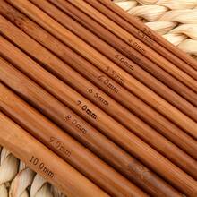 20 件/套竹钩针带盒 20 种不同尺寸从 1.0 毫米到 10.0 毫米适用于 DIY 工艺手柄编织缝纫工具套装套件手柄 DIY 木制编织针适合初学者专业人士 ZSY