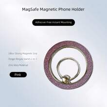 360° drehbarer Glitzer-Ring-Magnethalterung für Handys, 12-Stein Diamant, sofort an- und abnehmbar, klebefrei, Dual-Modus Griff- und Ständer-System kompatibel mit iPhone, Android Handy, Geschenk zum Geburtstag, für Familie, Freunde, Fingerring Halterung, Handygriff, Handyzubehör