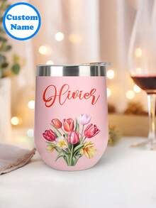 Personaliza esta 1 pieza de termo de acero inoxidable de 12 onzas con botella de agua deportiva con cualquier texto personalizado, nombre/iniciales para hacer un regalo perfecto. Ideal para una despedida de soltera, fiesta de cumpleaños o cualquier evento. - Multicolor - Ver 5