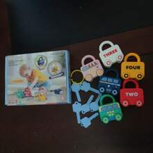Inspiring Imagination: Early Learning Train Lock - Creative Key Matching Game (3-6 Years Old) Children's Educational Toy Set - Colorful Keys And Lock Puzzles, Train Track Toys - Enhance Positive Thinking And Hands-On Abilities - Perfect Birthday Or Holiday Gift For Parents And Kids