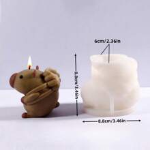 1PC Capybara Series Silicone Mold (Carrying Oyster/Turtle/Bee Bag Design) For DIY Aromatherapy Candles, Plaster Sculptures, Handmade Soaps & Diffuser Stones Crafting