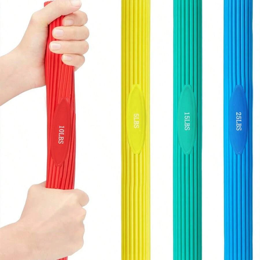 1pc Twist Bar, Yoga Fitness Multi-Function Resistance Bar, TPE Elastic Rod - Multicolor - View 1