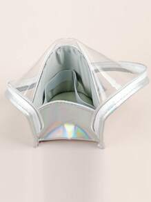 Scatola portatile pieghevole per la conservazione dei pennelli da trucco con cerniera, organizer cosmetico in patchwork minimalista in PVC+pelle sintetica, borsa portaoggetti per pennelli da trucco impermeabile e di grande capacità per il viaggio, decorazione per la stanza, borse, trousse da trucco, accessori per il trucco, da viaggio, articoli da viaggio, organizer, contenitore, articoli da viaggio essenziali, organizer per il trucco, trousse da trucco, organizer per il trucco, organizer, trousse da toilette, organizer da scrivania, trousse cosmetica, pochette per il trucco, organizzatore per il trucco, accessori per il trucco, pochette per il trucco, borse per il trucco