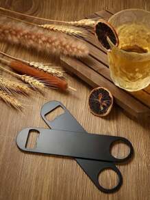 1/5/10pcs Customized Engraved Black Stainless Steel Bottle Opener, Rust-Proof, Suitable For Beer And Wine, Ideal For Parties, Weddings, Birthdays And Holidays, Great For Kitchen, Bar, Restaurant, Outdoor Activities,Wedding Essentials