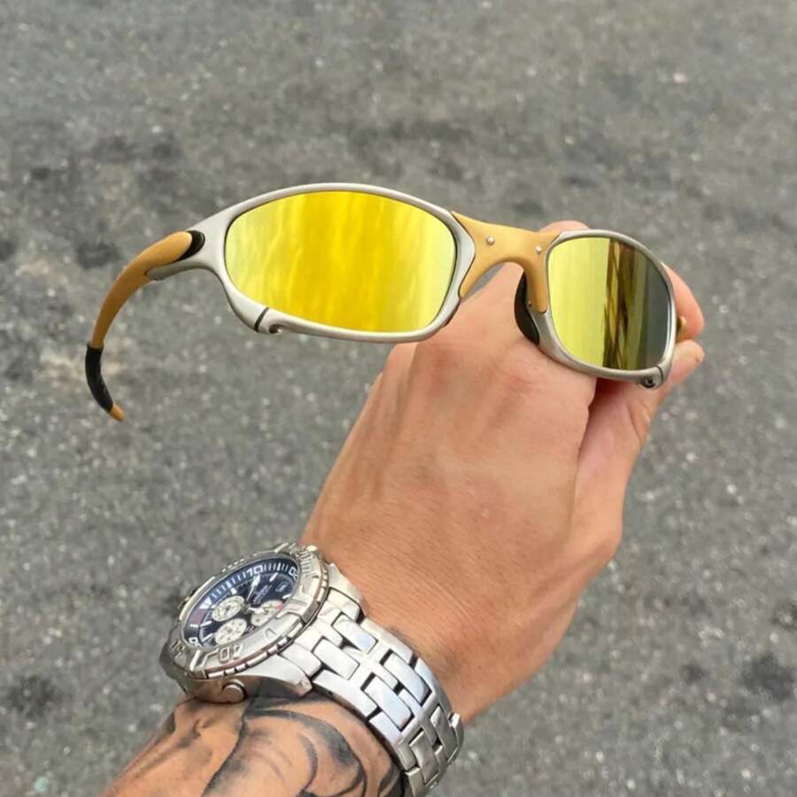 Julieta 24 Polarized X Metal Penni Double Sunglasses - Vàng - Xem 1