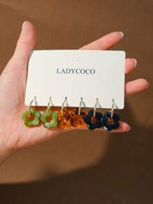 9 Pairs Of Fashionable & Cute Multicolor Tassel Pendant Earrings, Suitable For Women's Daily Wear, Dating, Traveling