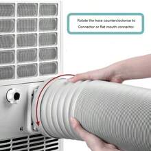 1.5/2M Portable Flexible Conditioner Exhaust Hose Tube 13/15cm Exhaust Pipe Hose Connector Interface For Mobile Air Conditioning
