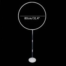1set Round Balloons Stand Holder Plastic Balloon Arch Frame For  Shower Wedding Birthday Party Decoration Ballon Ring Hoop
