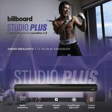 STF Billboard Studio Plus Cinema Experience Soundbar 2.0 Remote Control 3 Equalizations Wireless Audio DSP Digital Amplifier - Black - View 2