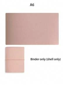 1pc/1 Set A6/A7/A8/M5 Portable Loose-Leaf Binder, Available In Multiple Colors Including Pink, Purple, Gray, PU Leather Planner Notebook, Refillable Pages, Storage Bag, Plan Book, Planning Pages School Supplies, Back To School