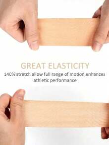 1 Piece 5M Invisible Breathable Self-Adhesive Boob Tape, Used For Anti-Sagging, Sports, Strapless Bras, Breast Petals, Nipple Covers For Women - Apricot - View 4