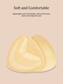 زوج من لبادات الصدر اللاصقة ذات الوجهين للمقاسات الكبيرة، لبادات الصدر اللاصقة، لبادات حشو قابلة لإعادة الاستخدام، لبادات صدر/بكيني سميكة غير مرئية، لبادات صدر مقاومة للماء للسباحة - متعدد الألوان - مشاهدة 4