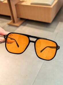 1/2/3/4/5/6pcs Sporty Outdoor Y2K Retro Driving Travel Beach Fashion Glasses For Men And Women, Summer Fashion Back To School Fashionable Preppy School Look