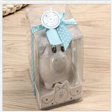 1 件陶瓷存钱罐结婚礼物新奇可爱小绵羊办公桌工艺品装饰储蓄罐 {颜色随机}