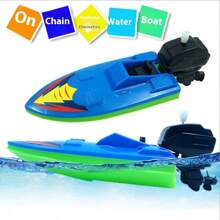Random Color Wind-Up Boat Toys - Interesting Bath Floating And Pool Toys For Children, Swimming Pool Clock Boat, Summer Outdoor Game Gift For Boys And Girls