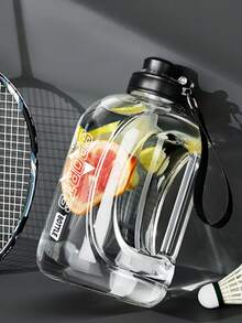 1pc Large Capacity Insulated Water Bottle, High Temperature Resistant Sports Water Cup For Men, Outdoor Portable Water Container, Plastic Bottle - Multicolor - View 9