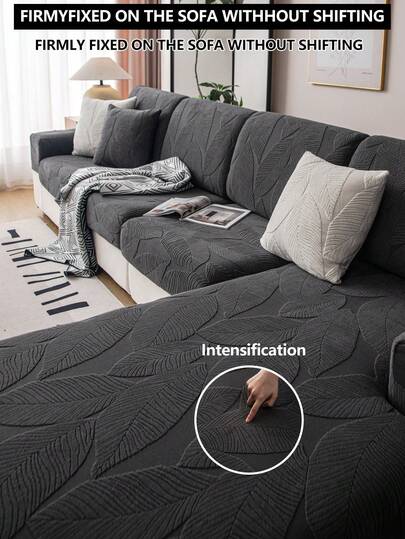 1pc Stretch Sofa Seat Cushion Cover, All Season Non-Slip Waterproof Sofa Slipcover, Full Coverage Sofa Protector, Dust-Proof And Washable, Fits L-Shaped And 1/2/3/4 Seater Sofas, Plush Warm And Thick