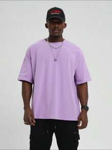 Camiseta Lisa Lilás Masculina Várias Cores Básica Lançamento 100% Algodão