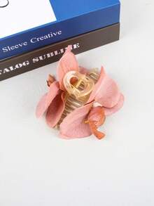 1pc Colorful Artificial Orchid Hair Clip, Elegant & Versatile Fashion Accessory For Women, Suitable For Everyday Wear, Beach, Party, Wedding,Hair Accessories,Hair Claw,Claw Clips,Hair Clutch,Hair Jaw Clip - Multicolor - View 14