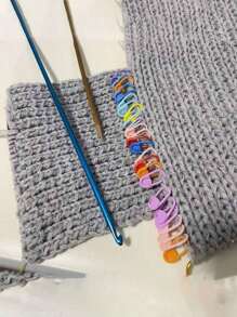 50/120/150pc/Box Knitting Crochet Stitch Markers With A Storage Box, Sewing Tools For Knitting, Crochet And Crafting (10 Color Ship Randomly)