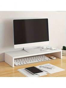 1pc Laptop Riser Stand, Desk Organizer Shelf For Bedroom, Gaming Room, Office, Dorm - Multicolor - View 6