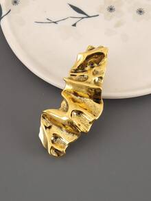 1个金属亮面波浪折叠不对称简约发夹发饰弹簧夹，发饰 - 彩色 - 查看 21