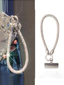 水晶串珠手机吊饰、腕带、钥匙扣、耳机支架配件 - 彩色 - 查看 2