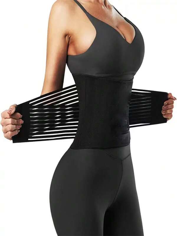 Taillentrainer für Frauen & Männer Bandage Wickeltrimmer Gürtel für langen Oberkörper, Bauch-Körperformer, Taillentrimmer Gürtel, Stützgürtel für Rückenschmerzen, zur Entlastung bei Bandscheibenvorfall, Ischias, Skoliose