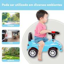 ATENTU Carrinho Andador Passeio Totokinha Infantil Com Buzina - Azul - Visão 5