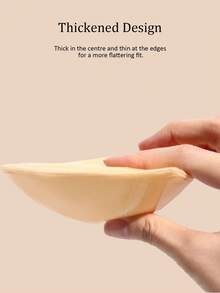 زوج من لبادات الصدر اللاصقة ذات الوجهين للمقاسات الكبيرة، لبادات الصدر اللاصقة، لبادات حشو قابلة لإعادة الاستخدام، لبادات صدر/بكيني سميكة غير مرئية، لبادات صدر مقاومة للماء للسباحة - متعدد الألوان - مشاهدة 7