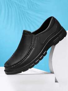 Zapatos de trabajo para exteriores para hombres, botas de lluvia, zapatos de chef, impermeables, suelas antideslizantes, de slip-on, zapatos casuales de negocios (Talla 39-48)