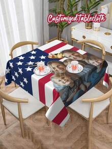 Custom Tablecloth Christmas Tablecloth Xmas Party Tablecloth Custom Table Cover Festive Tablecloth Christmas Tablecover Santa Tablecloth - Multicolor - View 1