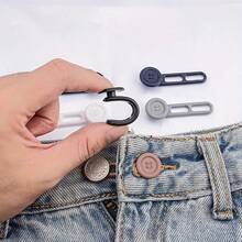 2/5/8/10pcs Spring Elastic Waist Extender, Adjustable Pants Waist Extender Buttons - Multicolor - View 2