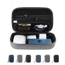 Estuche organizador de accesorios digitales para cable USB, unidad USB, batería externa - Negro - Ver 1