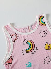 3pcs/Set Girls Sleeveless Tank Top, Lightweight Inner & Outer Wear Tank Top, Suitable For 4-12 Years Old Girls And Boys, Summer - Multicolor - View 5