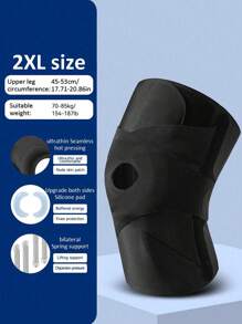 1 New Tenth Generation Japanese Sports Patella Strap, Ultra-Thin Cycling Adjustable Basketball Fitness Knee Pad, Lycra Fabric Is More Skin Friendly And Comfortable, Suitable For Both Left And Right Legs, Suggest Taking A Smaller Size