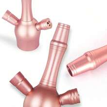 Zestaw fajki wodnej, Premium przenośna fajka wodna Shisha z ochronną torbą, silikonowa aluminiowa miska do palenia, stojak na węgiel drzewny ze stali nierdzewnej dla chłopców walentynkowe serce dla kobiet walentynkowe