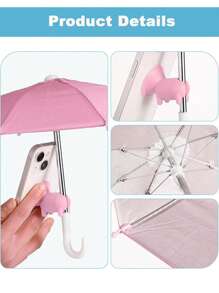 2 pièces/set Parasol de téléphone portable pour ombrage, parasol de téléphone portable de protection UV - support universel réglable mignon avec ventouse cochon, pare-soleil de téléphone portable anti-éblouissement extérieur, support anti-éblouissement extérieur, accessoires de voyage