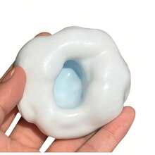 2pcs Moldable Ice Skin Glutinous Rice Balls Pinch-And-Play Decompression Toy, Simulated Sesame Rice Cake With A Sticky And Chewy Handfeel - Multicolor - View 2