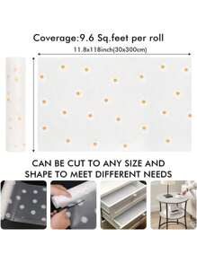 1 rollo de tapete con estampado de margaritas para estantes de cocina, forro no adhesivo para cajones, forro antideslizante para refrigerador, almohadilla de EVA impermeable para nevera, estera para armarios, manteles fáciles de colocar