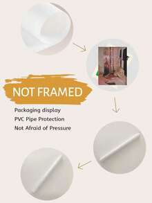 1 件 Dolce Vita 印刷品、夏日之家海报、复古艺术、报纸印刷品、艺术印刷品、少女壁画、浪漫艺术印刷品、极简主义装饰、时尚壁画装饰，适用于客厅、卧室、浴室、办公室、咖啡厅、餐厅和其他墙壁装饰，无框 - 粉色 - 查看 6