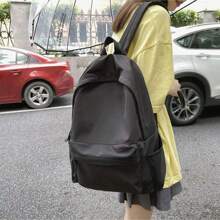 Summer Classic Black Backpack - Stylish & Practical Design For Travel,School, And Daily Adventures. Nylon, Multiple Compartments, And Vintage-Inspired Aesthetic. Perfect For Modern Explorers Travel Essentials, Perfectly Matching With Backpack Accessories