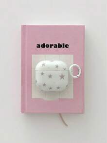 星星韩式别致星空图案 4 款保护壳适用于 Apple Pro 2 无线蓝牙耳机，兼容 3 1/2 全新设计