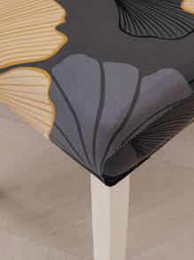 1 pezzo / 4 pz Coprisedia in tessuto di seta di latte, con stampa floreale antiscivolo e stretch, coprisediasdecorative, multicolore, adatte alla maggior parte delle sedie, 1 set / 4 set, per tutte le stagioni