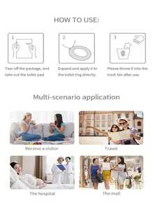 20 Pieces Portable Disposable Toilet Seat Covers - Individually Wrapped - Waterproof, Non-Woven - Travel Friendly Bathroom Protectors, Individually Wrapped - Protect You From Germs And Bacteria, Bathroom Seat Protection | Hygienic Bathroom Solutions | Waterproof Covers Bathroom Decor Fall Decor